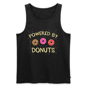 Cupcake Design für Konditor | Cupcake Dealer - Männer Premium Bio Tank Top - Schwarz - Vorne - AI Model Male 178 light (178cm)