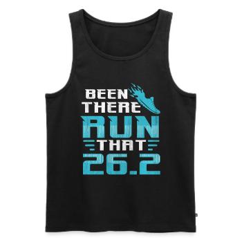 26.2 Been There Run That - Coureur de marathon complet - Débardeur bio Premium Homme - noir - Devant - Michal (187cm)