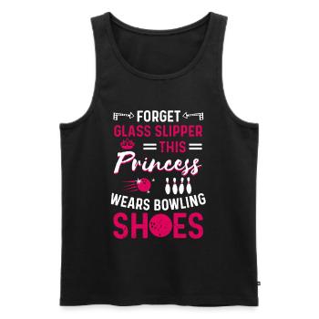 This Princess Wears Bowling Shoes für Bowler Frau - Männer Premium Bio Tank Top - Schwarz - Vorne - AI Model Male 178 light (178cm)