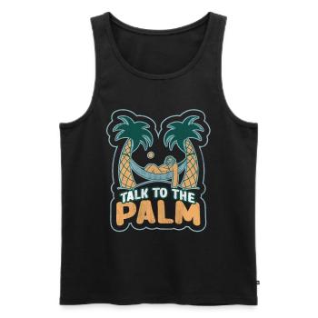 Vacay Mode Sonnenbrille und Ananas für den Urlaub - Männer Premium Bio Tank Top - Schwarz - Vorne - AI Model Male 178 light (178cm)