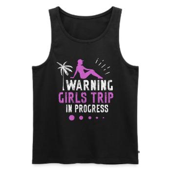 Girls Trip in Progress Vacances Girls Weekend - Débardeur bio Premium Homme - noir - Devant - Michal (187cm)