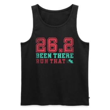 26.2 Been There Run That - Coureur de marathon complet - Débardeur bio Premium Homme - noir - Devant - Michal (187cm)