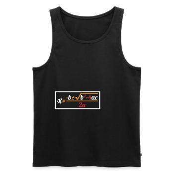 Formule quadratique pour la classe de mathématiques 8 - Débardeur bio Premium Homme - noir - Devant - Michal (187cm)