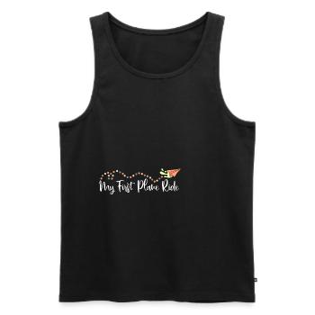 My First Plane Ride 30 - Männer Premium Bio Tank Top - Schwarz - Vorne - Michal (187cm)
