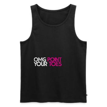 Omg Pointez vos orteils 7 - Débardeur bio Premium Homme - noir - Devant - Michal (187cm)