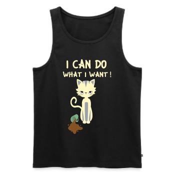 Cats Kitten Cat Mom Cat Dad Cat Cat Cat - Men's Premium Organic Tank Top - black - Front - Michal (187cm)