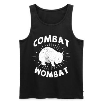 wombats beutel beutel australien Ozeanien wombat - Männer Premium Bio Tank Top - Schwarz - Vorne - Michal (187cm)