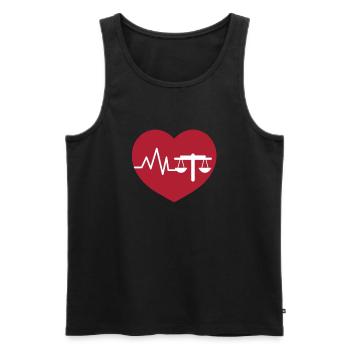 Lawyer Law Firm Lawyer Law Judge - Men's Premium Organic Tank Top - black - Front - AI Model Male 178 light (178cm)