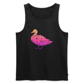 Ducks Swimming Fly Waddle Rubber Duck Duck - Men's Premium Organic Tank Top - black - Front - AI Model Male 178 light (178cm)