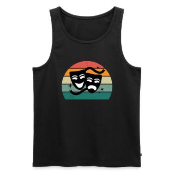 Filmen Regisseur Schauspieler Schauspielerin Film - Männer Premium Bio Tank Top - Schwarz - Vorne - AI Model Male 178 light (178cm)