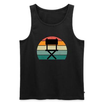 Filmen Regisseur Schauspieler Schauspielerin Film - Männer Premium Bio Tank Top - Schwarz - Vorne - AI Model Male 178 light (178cm)
