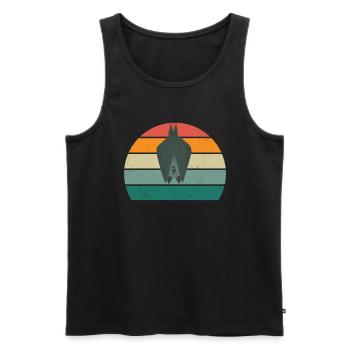 Bats Bat Bat Protection Cave - Men's Premium Organic Tank Top - black - Front - AI Model Male 178 light (178cm)