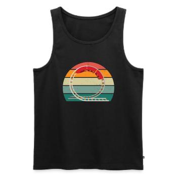 Holiday Holiday Fun Action Theme Park Roller Coaster - Men's Premium Organic Tank Top - black - Front - AI Model Male 178 light (178cm)