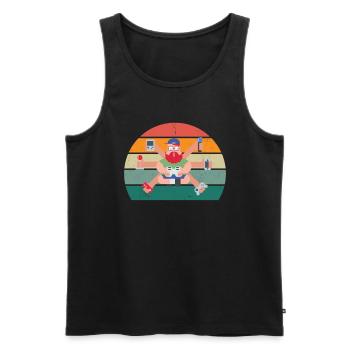 Gamblers Game Game Computer PC Console Gamer - Men's Premium Organic Tank Top - black - Front - AI Model Male 178 light (178cm)