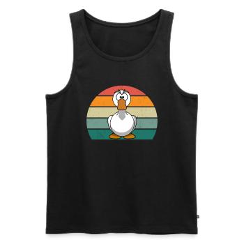 Gänse Vogel Weihnachtsgans Fliegen Vögel Gans - Männer Premium Bio Tank Top - Schwarz - Vorne - AI Model Male 178 light (178cm)