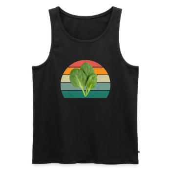 Plante Cultiver Terre Tomate Chou Carotte Légumes - Débardeur bio Premium Homme - noir - Devant - AI Model Male 178 light (178cm)