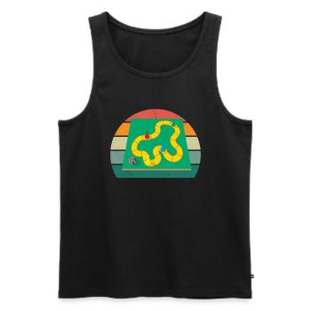 Board game Playing together Board game - Men's Premium Organic Tank Top - black - Front - AI Model Male 178 light (178cm)