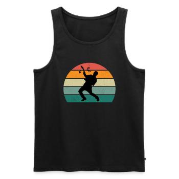 Guitarist Guitarist Guitar Player Bass Guitar - Men's Premium Organic Tank Top - black - Front - Michal (187cm)