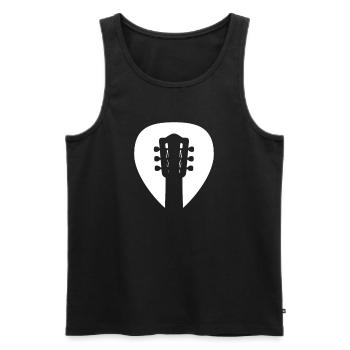 Guitarist Guitarist Guitar Player Bass Guitar - Men's Premium Organic Tank Top - black - Front - Michal (187cm)