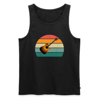 Guitarist Guitarist Guitar Player Bass Guitar - Men's Premium Organic Tank Top - black - Front - Michal (187cm)