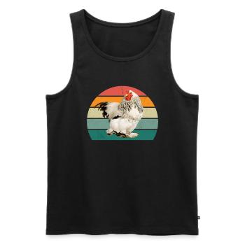 Rooster Hen Egg Eggs Chicks Chicken Coop Stall Chicken Chicken - Men's Premium Organic Tank Top - black - Front - Michal (187cm)