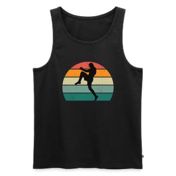 Kampfsportler Kampfsport Judo Aikido Karate Boxen - Männer Premium Bio Tank Top - Schwarz - Vorne - Michal (187cm)