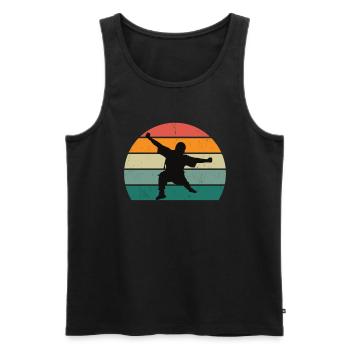 Martial Arts Martial Arts Judo Aikido Karate Boxing - Men's Premium Organic Tank Top - black - Front - Michal (187cm)