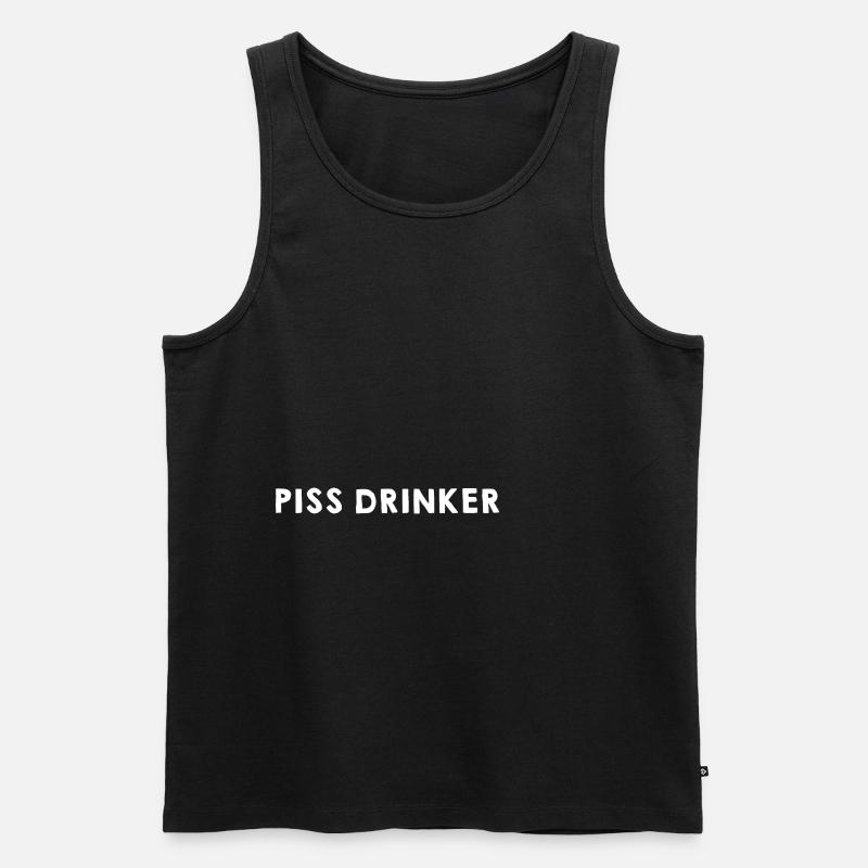 Piss Drinker 25 - Männer Premium Bio Tank Top - Schwarz
