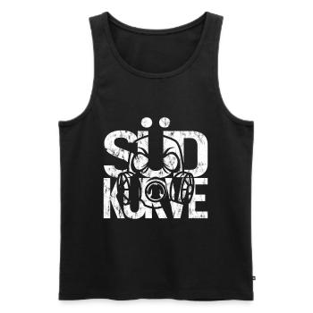 Südkurve - Fussball Fanshirt - Männer Premium Bio Tank Top - Schwarz - Vorne - AI Model Male 178 light (178cm)