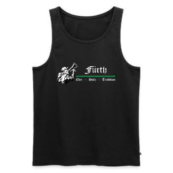 Fürth Honor Pride Tradition - Débardeur bio Premium Homme - noir - Devant - AI Model Male 178 light (178cm)