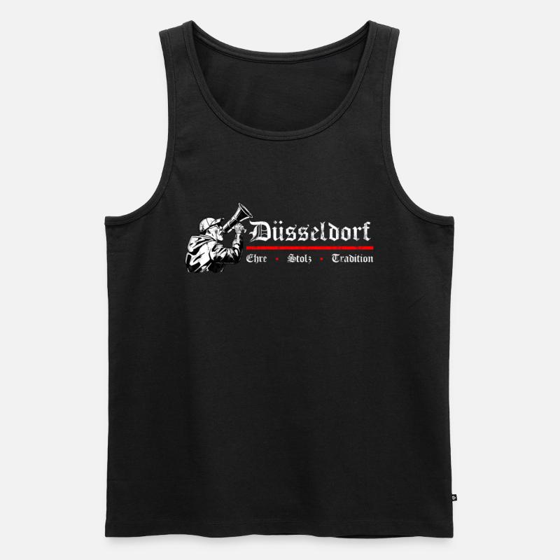 Düsseldorf Ehre Stolz Tradition - Männer Premium Bio Tank Top - Schwarz