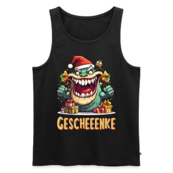 Christmas Gifts Monster Funny Humor Ugly - Men's Premium Organic Tank Top - black - Front - Michal (187cm)
