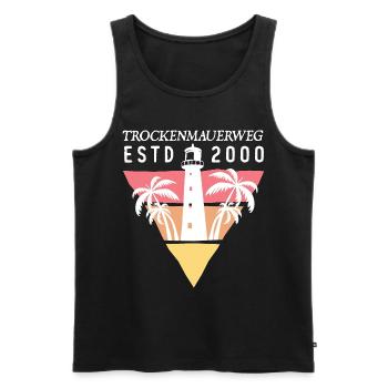 Mallorca wandern GR 221 Wanderweg Geschenk - Männer Premium Bio Tank Top - Schwarz - Vorne - Michal (187cm)