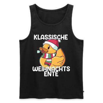Weihnachten Enten Ente Sprüche Geschenk - Männer Premium Bio Tank Top - Schwarz - Vorne - Michal (187cm)