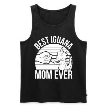 Leguan Liebhaber - Männer Premium Bio Tank Top - Schwarz - Vorne - Michal (187cm)