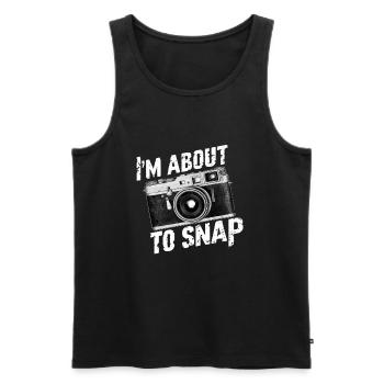 I'm About To Snap - Männer Premium Bio Tank Top - Schwarz - Vorne - AI Model Male 178 light (178cm)