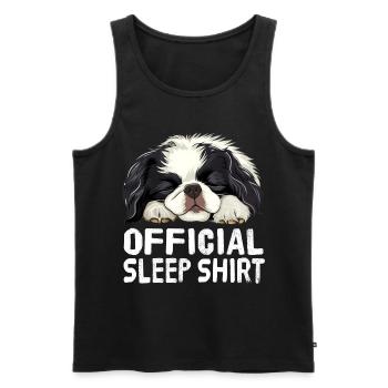 Offizielles japanisches Schlafshirt mit japanische - Männer Premium Bio Tank Top - Schwarz - Vorne - Michal (187cm)