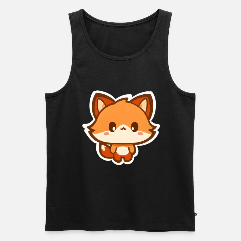Fuchs - Männer Premium Bio Tank Top - Schwarz