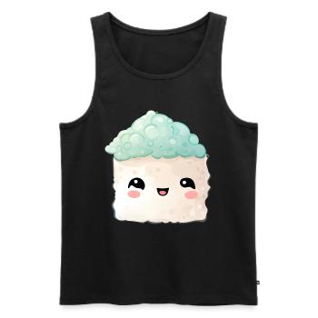 Sushi - Männer Premium Bio Tank Top - Schwarz - Vorne - AI Model Male 178 light (178cm)