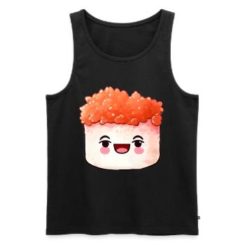 Sushi - Männer Premium Bio Tank Top - Schwarz - Vorne - AI Model Male 178 light (178cm)