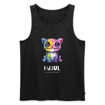 Lustiges Outfit für Heulsusen, Monster, Katze - Männer Premium Bio Tank Top - Schwarz - Vorne - AI Model Male 178 light (178cm)