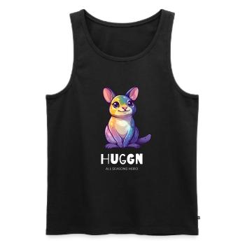 Lustiges Outfit für Kuschler, Wallaby, Känguru - Männer Premium Bio Tank Top - Schwarz - Vorne - AI Model Male 178 light (178cm)