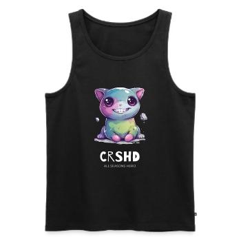 Funny outfit for stressed, stubborn, cat - Men's Premium Organic Tank Top - black - Front - Michal (187cm)