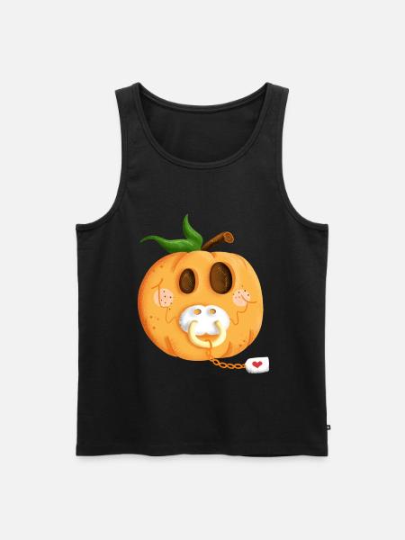 Baby Pumpkin Belly I Pregnancy I Gift - Men's Premium Organic Tank Top - black