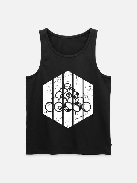Bester Billardspieler - Männer Premium Bio Tank Top - Schwarz