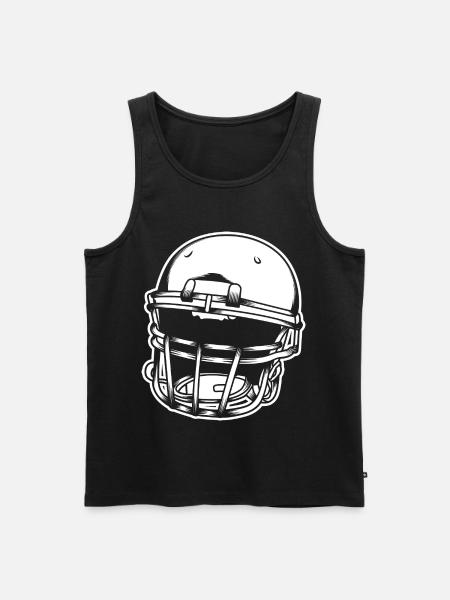 Football Helmet - Men's Premium Organic Tank Top - black