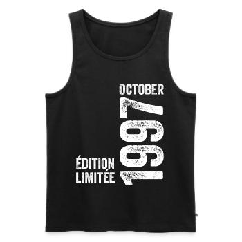 Legends October 1997 Vintage October 1997 Retro - Men's Premium Organic Tank Top - black - Front - Michal (187cm)