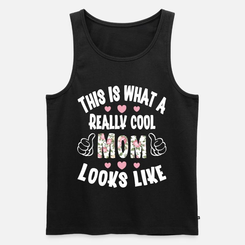 Mama - Männer Premium Bio Tank Top - Schwarz