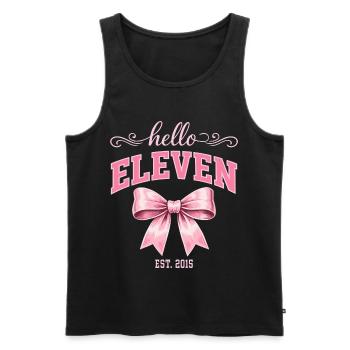 Hallo Elf 11 Jahre alt ist Geburtstagsknoten 2015 - Männer Premium Bio Tank Top - Schwarz - Vorne - AI Model Male 178 light (178cm)