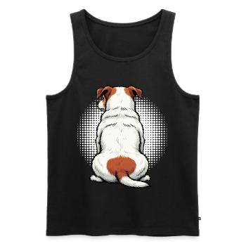 Jack Russel terrier Jack russel Besitzer Jacky - Männer Premium Bio Tank Top - Schwarz - Vorne - AI Model Male 178 light (178cm)